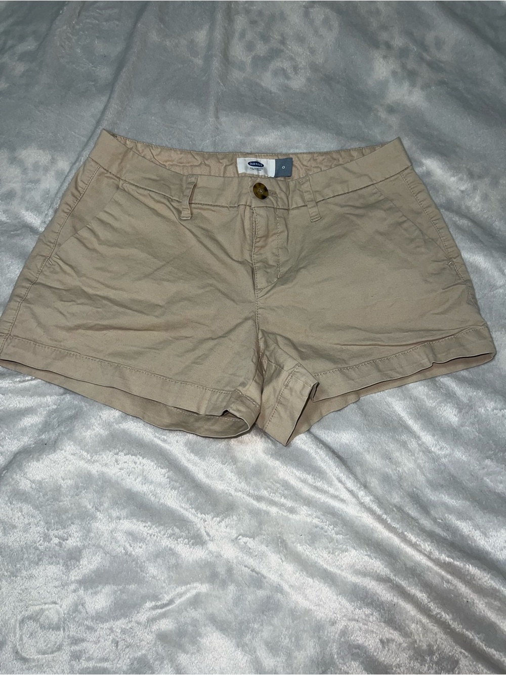 Old Navy Beige Cotton Bermuda Shorts